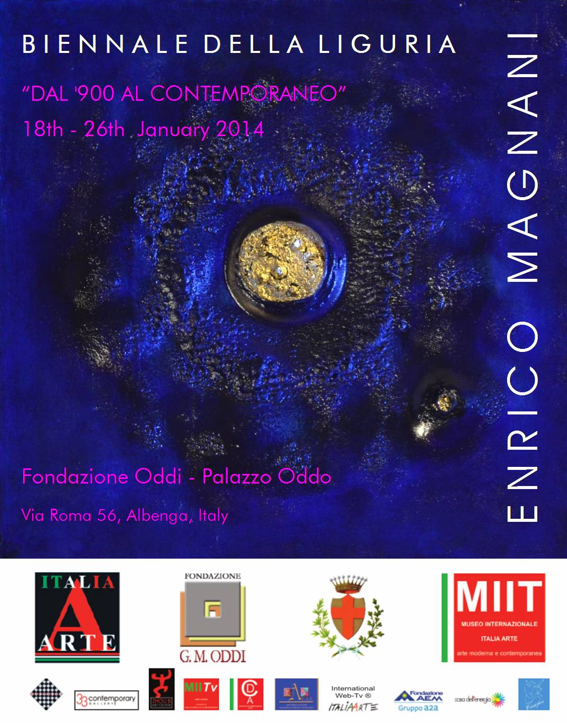 Enrico Magnani, albenga, fondazione oddi, oddi, palazzo oddo, biennale, biennial