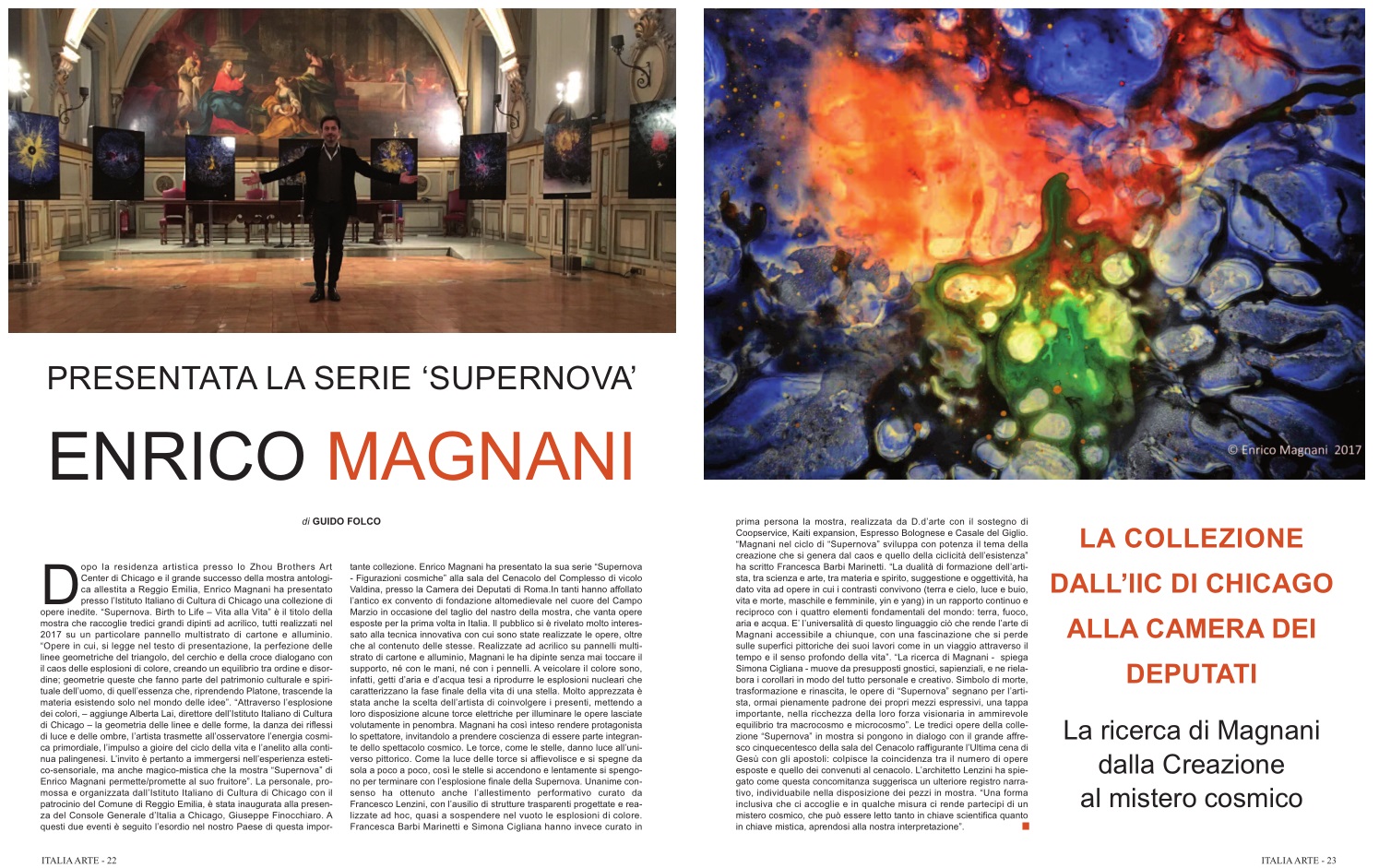 enrico magnani, italia, arte, camera, deputati, iic, chicago, roma, rome, supernova