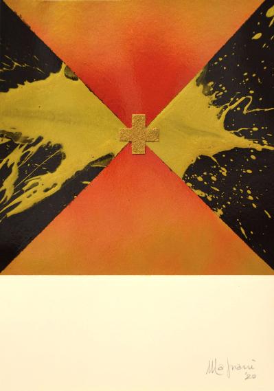enrico magnani, paper study PS20-4, arte astratta contemporanea