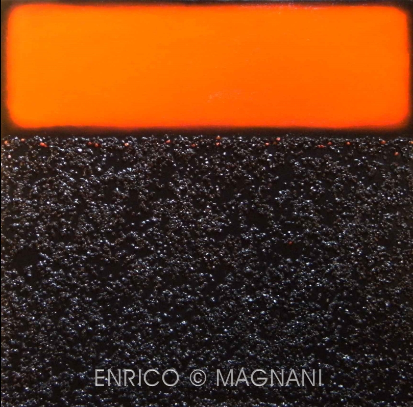 Abstract contemporary artwork by Enrico Magnani, inspired and belonging to the I Ching series - Hexagram #20, contemplation