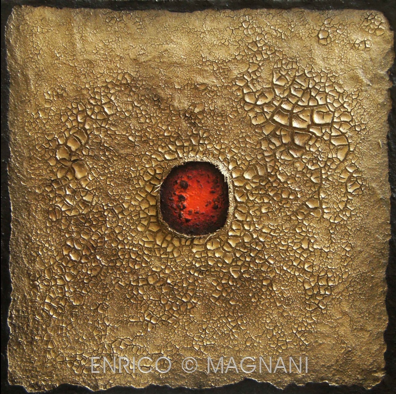 Enrico Magnani, Gold of the earth No.7, textured abstract contemporary artwork