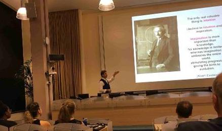 Enrico Magnani, CERN conference, searching the unknown, Geneva, art & science