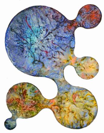 Enrico Magnani, artista contemporane, inflationary multiverse, opera astratta tra arte e scienza