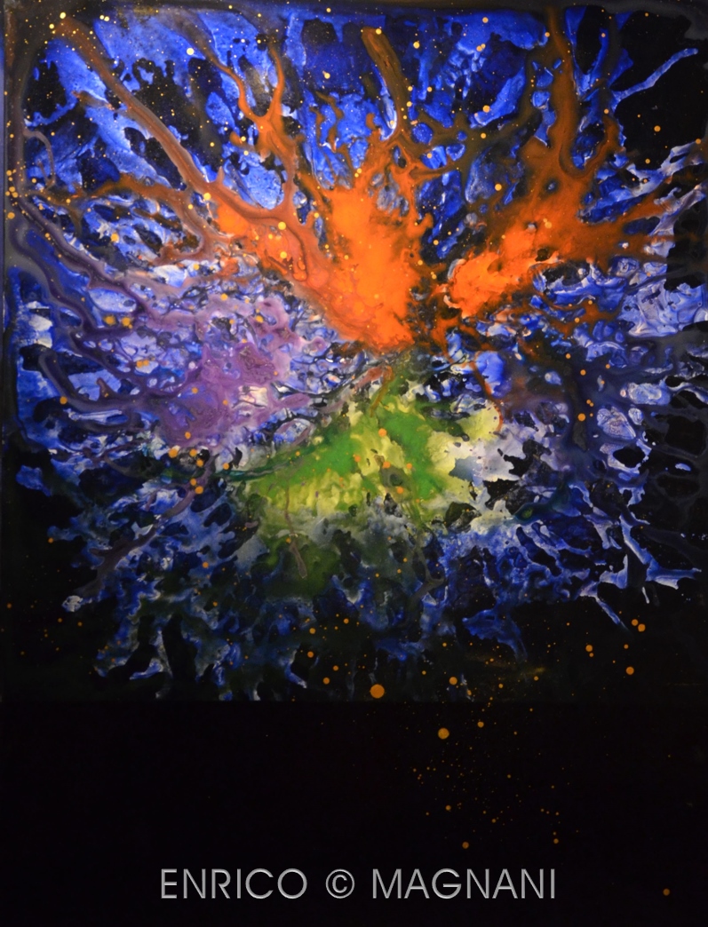 Enrico Magnani, Supernova, contemporary abstract artwork, Art and Science
