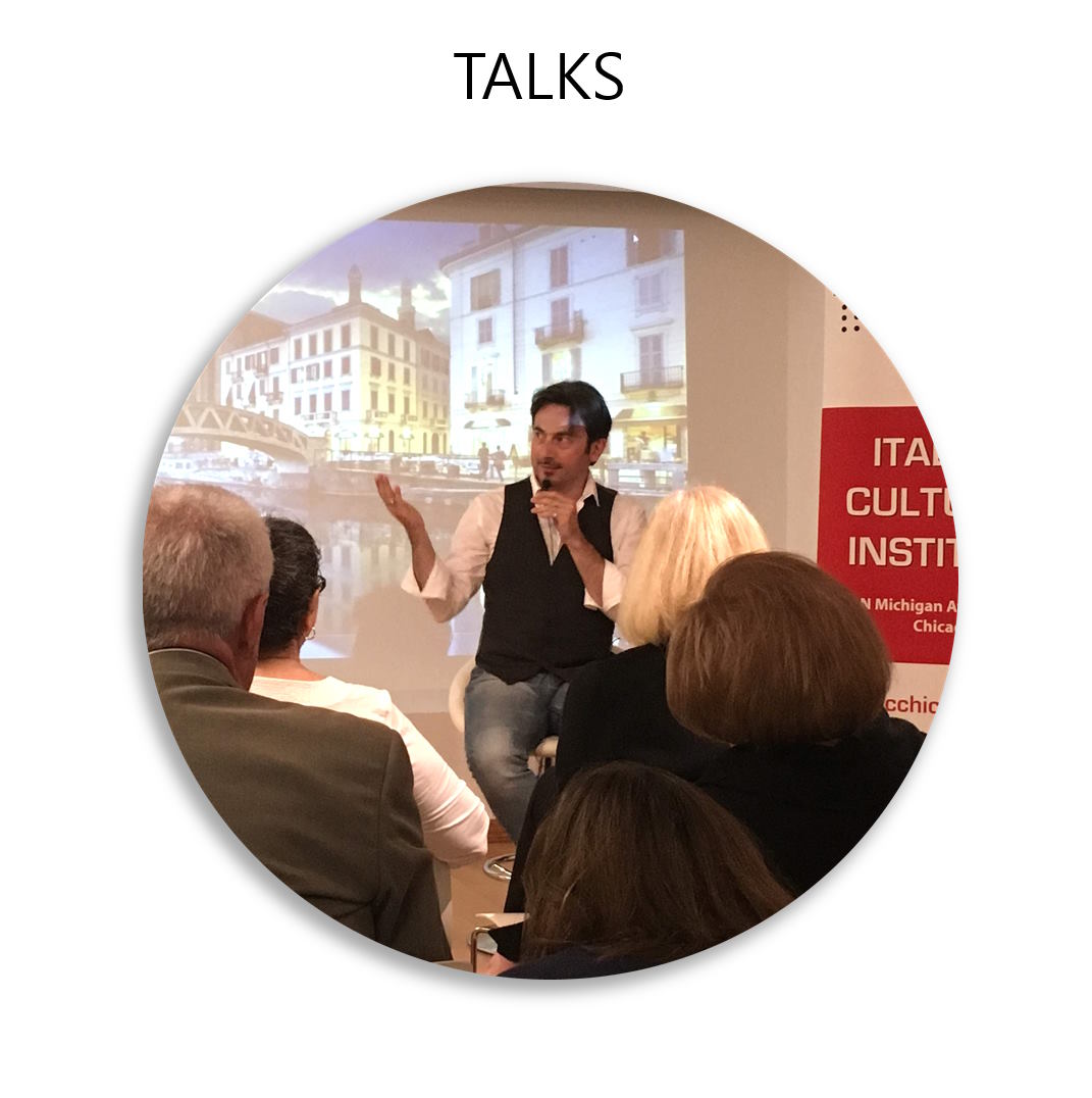 Enrico Magnani, contemporary painter, talks, conferenze