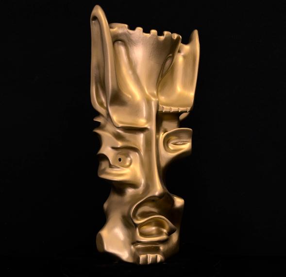 Enrico Magnani, contemporary artist, sculpture made with clay, resin and enamel