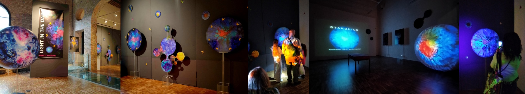 enrico magnani, frascati scienza, scuderie aldobrandini, mostra light in the dark
