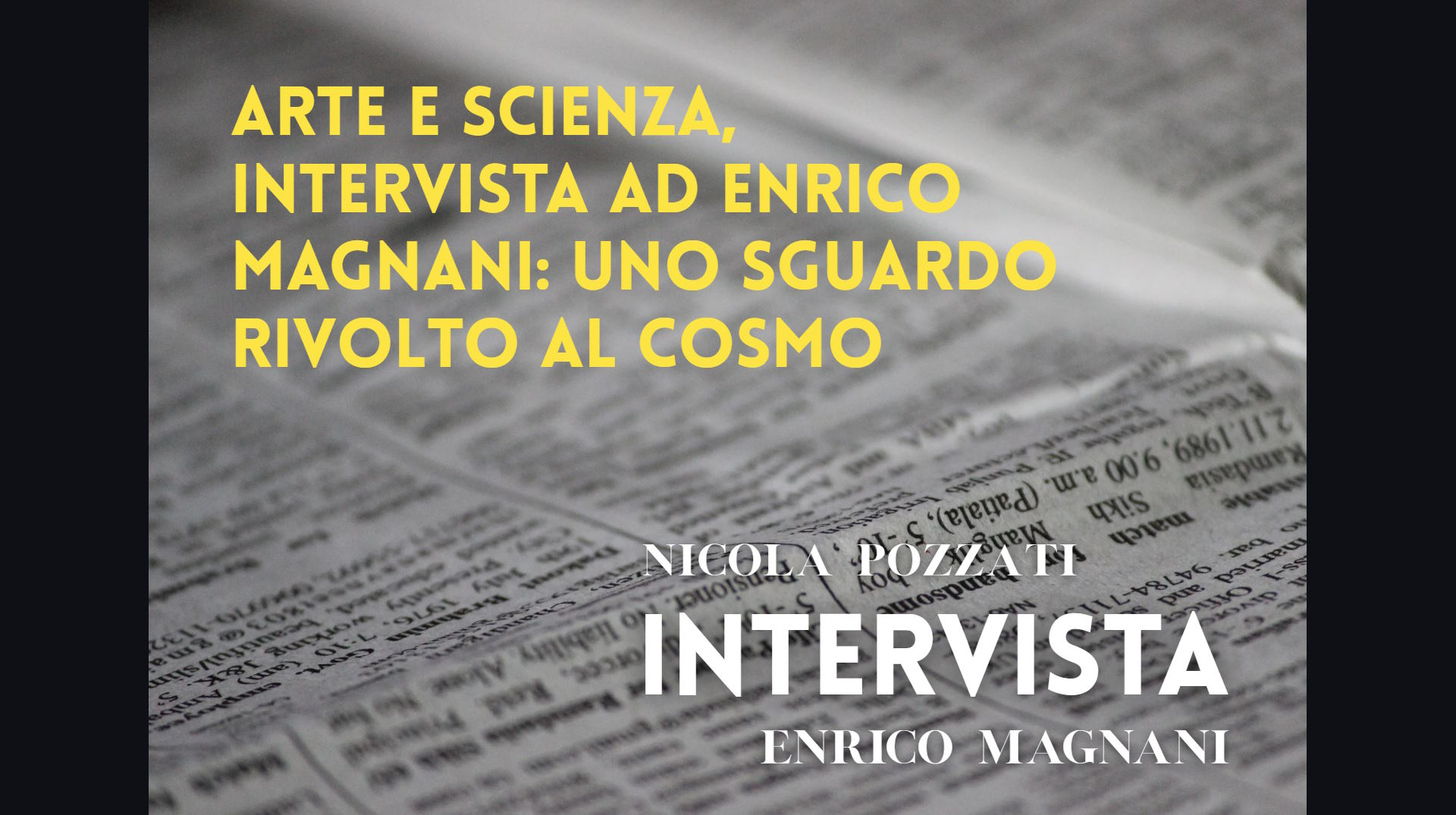enrico magnani, intervista, radio 5.9, arte, scienza