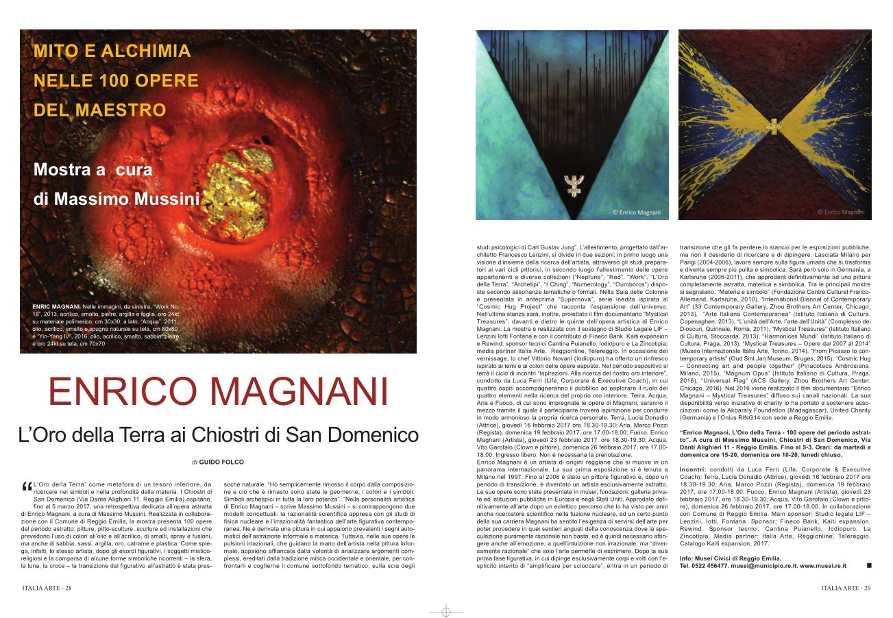 enrico magnani, italia, arte, magazine, oro, terra, reggio, emiia, chiostri, san, domenico, massimo, mussini, mostra