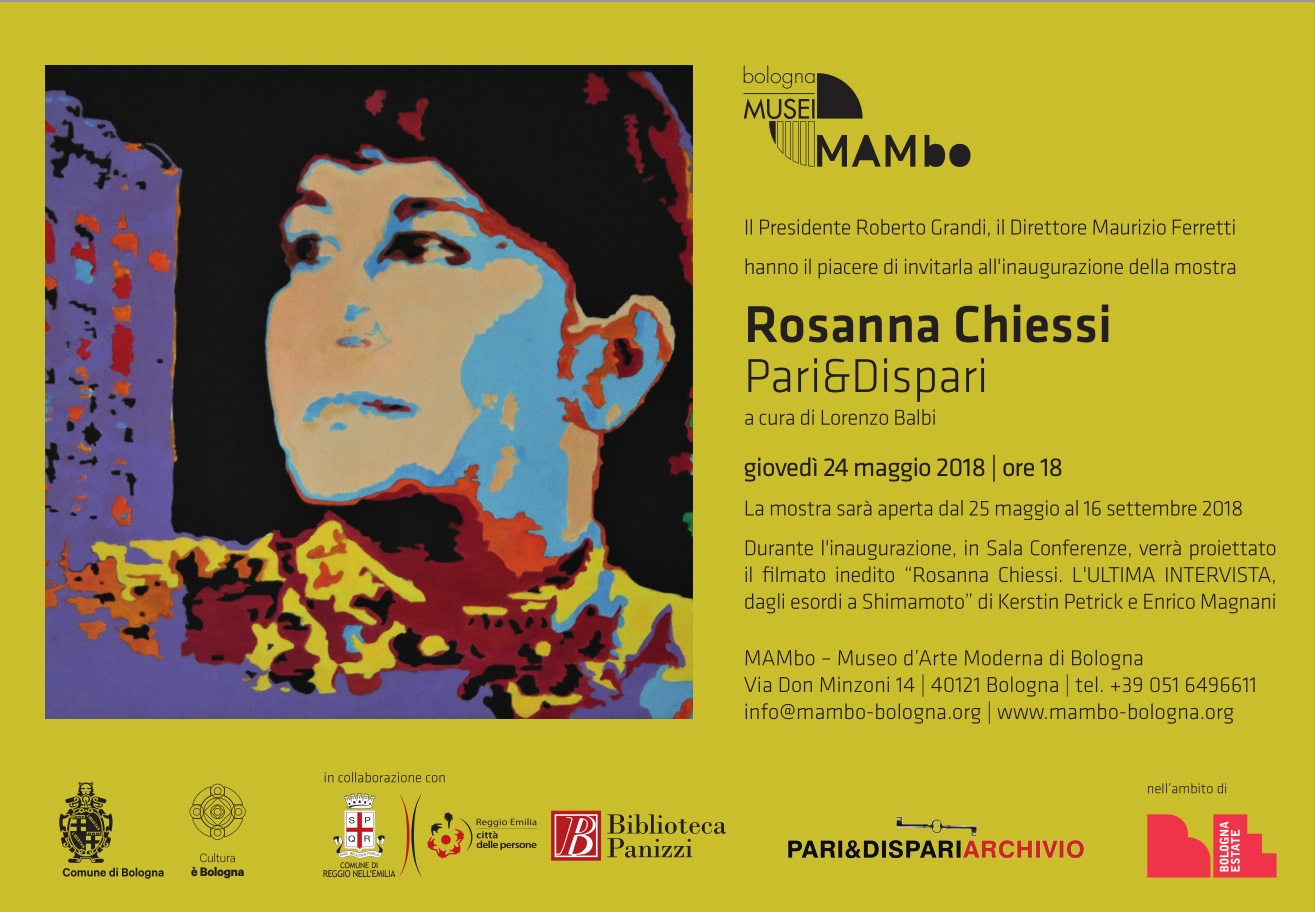 rosanna chiessi, enrico magnani, mambo, bologna, mostre