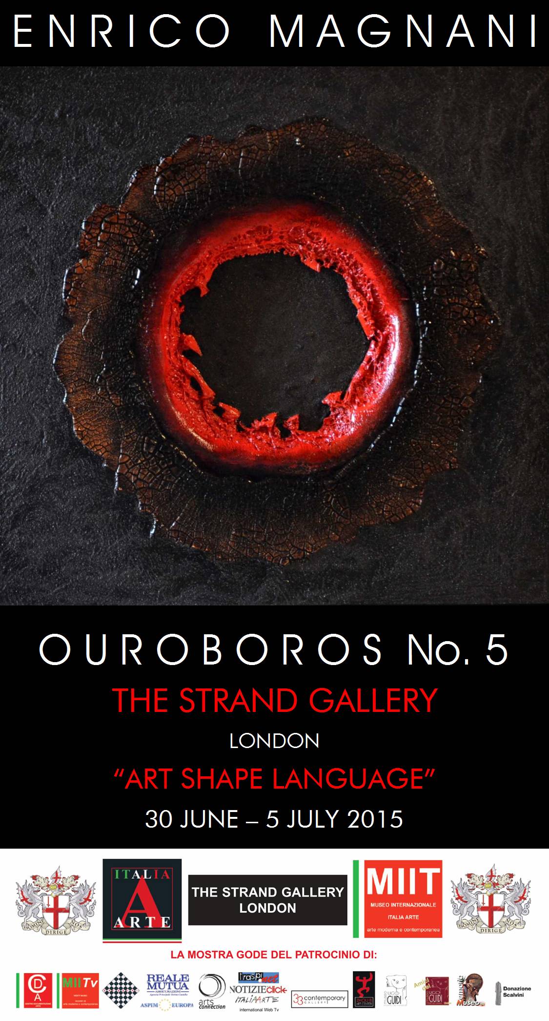Enrico Magnani, OUROBOROS, art, london, londra, gallery, shape, language