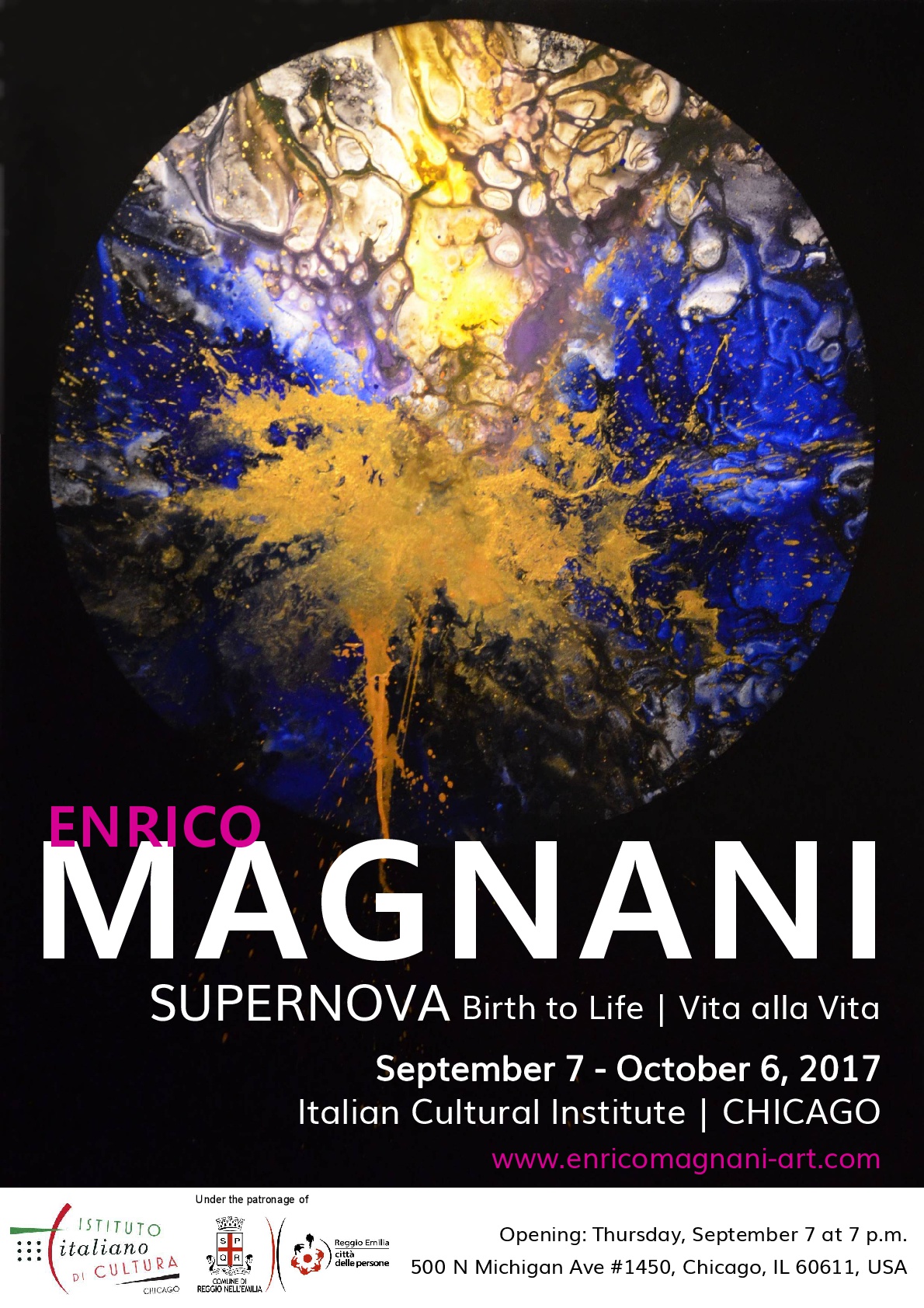 Enrico magnani, chicago, iic, istituto, italiano, cultura, supernova, birth, life, vita