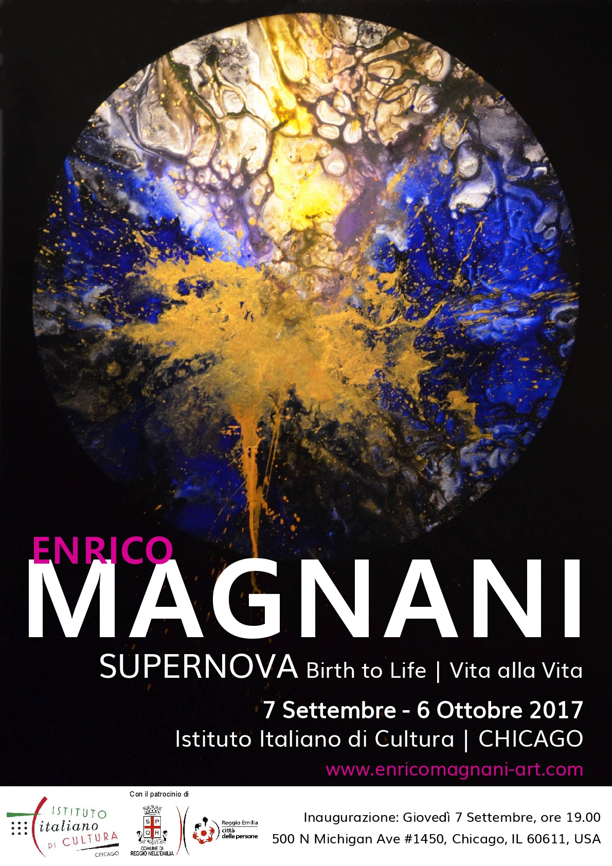 Enrico magnani, chicago, iic, istituto, italiano, cultura, supernova, birth, life, vita