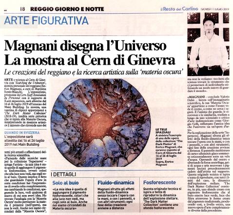 carlino, reggio, emilia, magnani, enico, cern, dark, matter, arte, sceinza