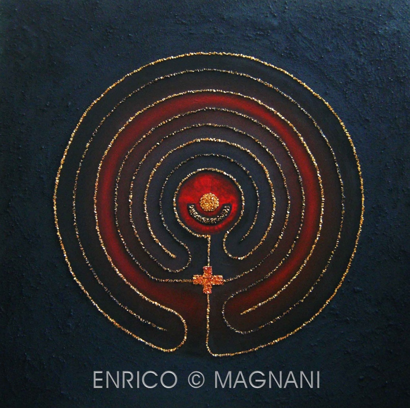 enrico magnani, enrico, magnani, abstract art, contemporary, art, spiritual art, labyrinth