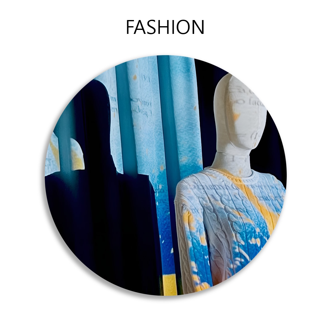 Enrico Magnani, contemporary painter, Art Couture, un maglione d'artista, Kangra