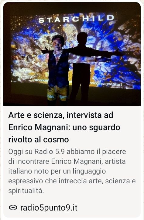 enrrico magnani, arte, scienza, intervista, radio 5.9