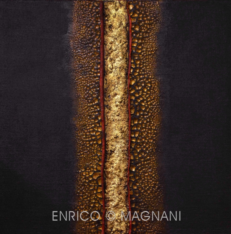 Enrico Magnani, Gold of the earth No.11, textured abstract contemporary artwork