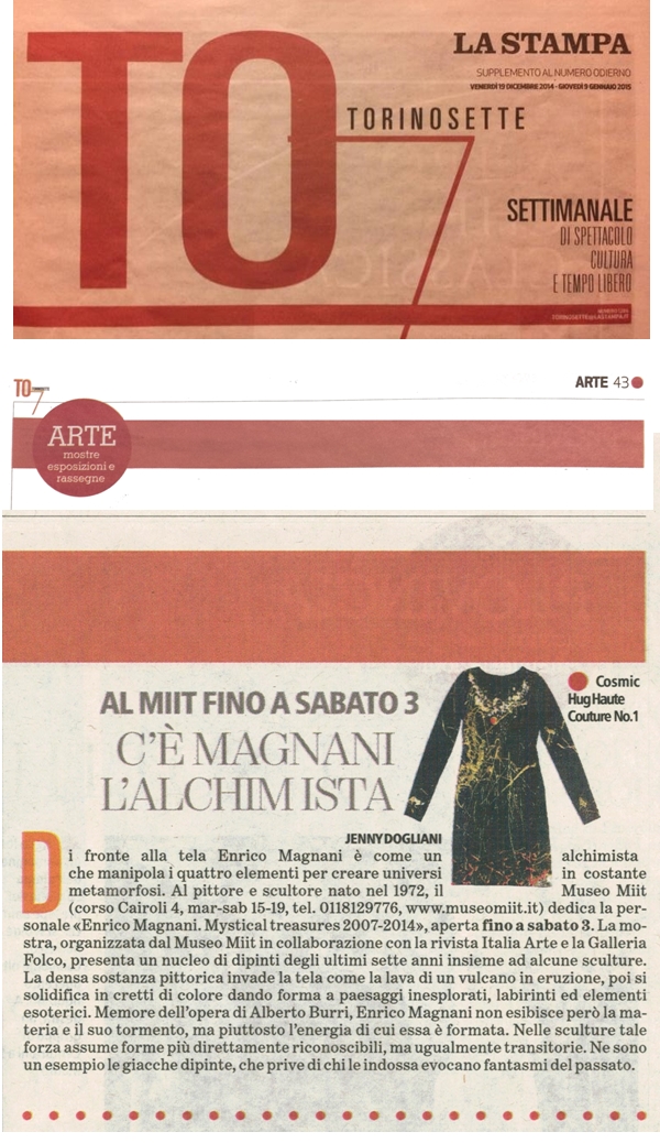 enrico magnani, miit, turin, torino, museo, mystical, treasures, la stampa, torinosette